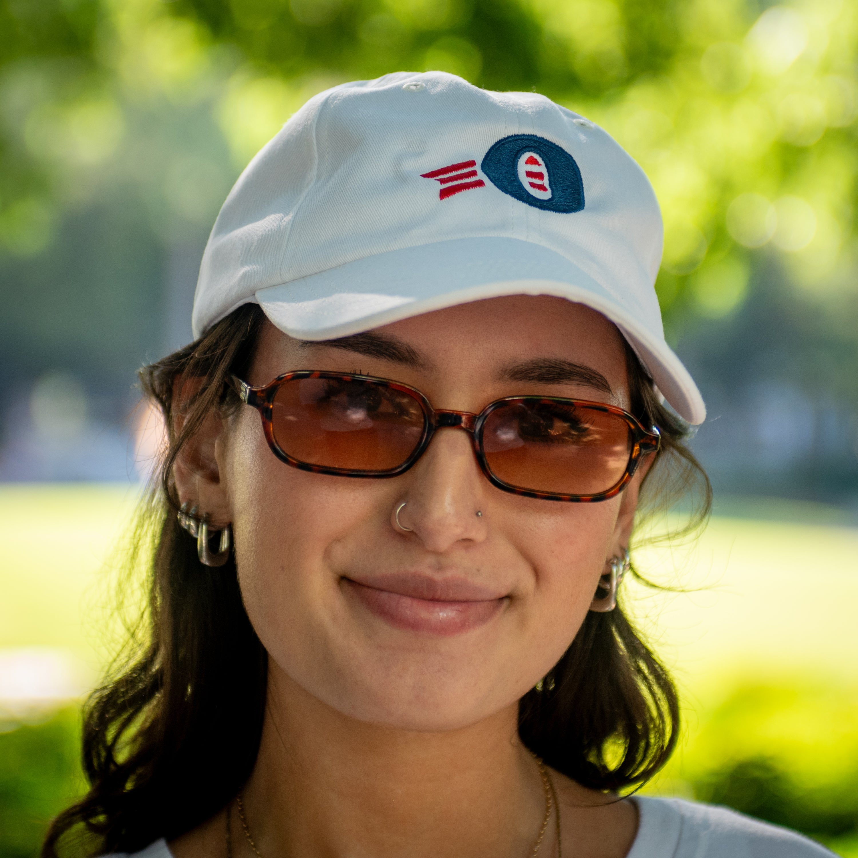 Embroidered Baseball Cap - White