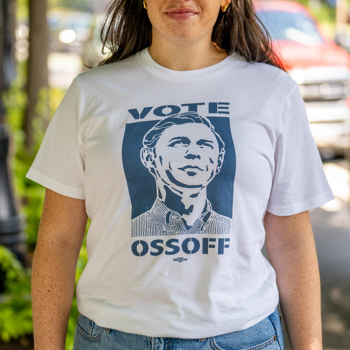 Vote Ruthless Navy Stencil Tee