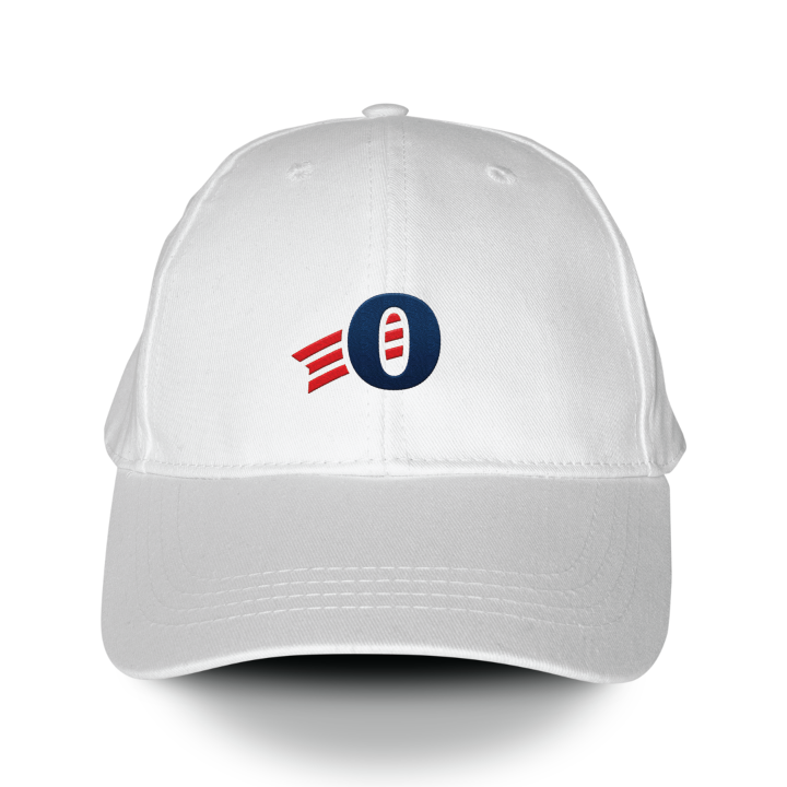 Embroidered Baseball Cap - White